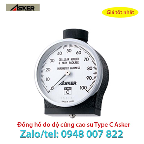 Đồng hồ đo độ cứng cao su Type C Asker